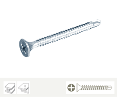 powerline drywall screw sharp point